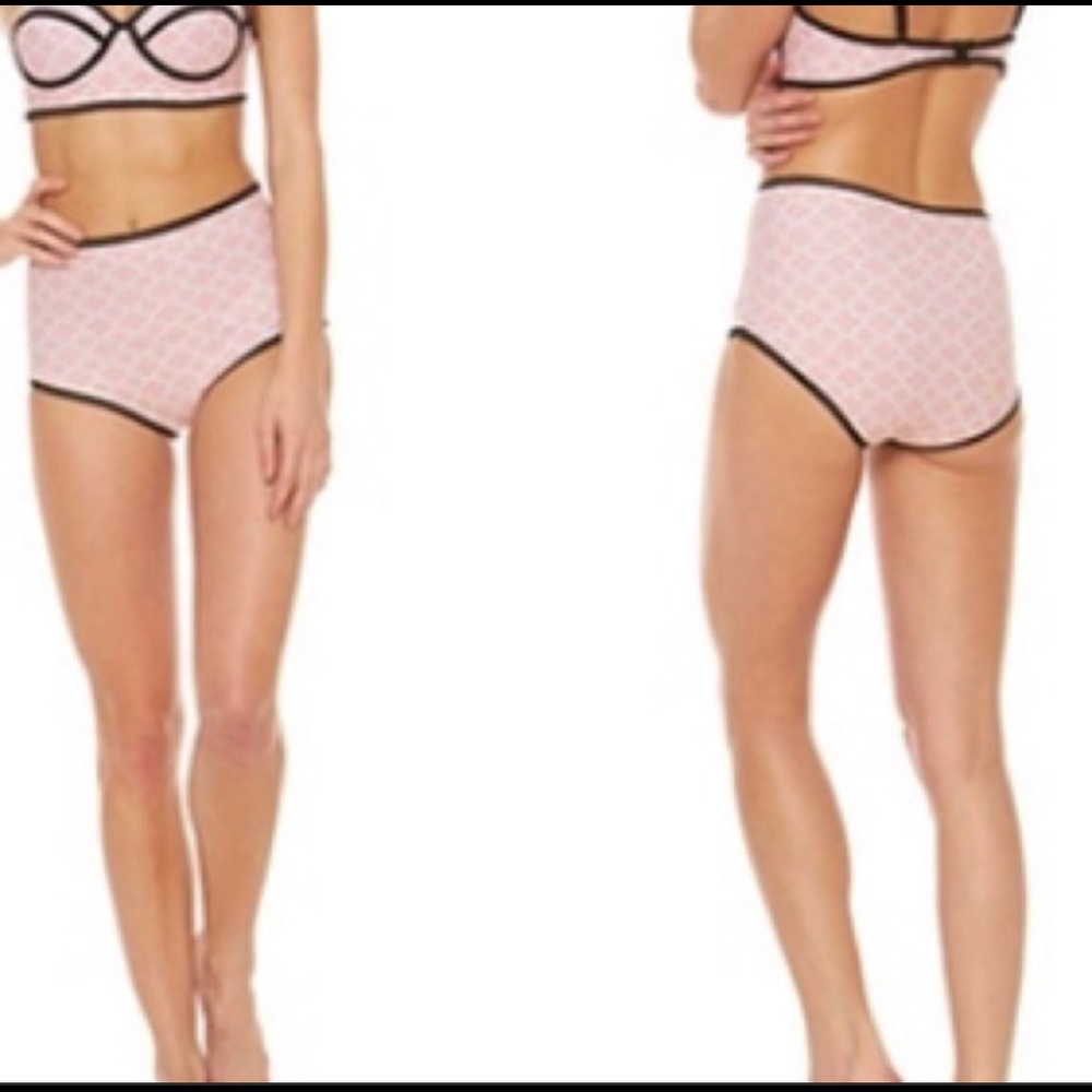 Bra Society Neoprene Full High Waist Bikini SZ M